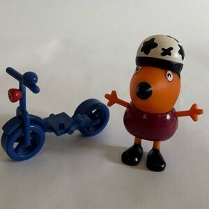 Peppa Pig Freddie Fox helmet scooter bike character figure friend playset